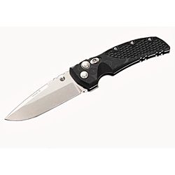Hogue Tumble Black Finish 3.5 inch Drop Point Blade Hunting Knife (Black finishDrop point bladeBlade length 3.5 inchesMaterials G10 stainless steelDimensions 5 inches high x 2 inches wide x 1 inch thickBefore purchasing this product, please familiarize