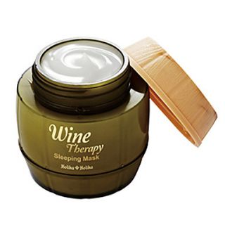 [Holika Holika] Wine Therapy Sleeping Pack 120ml(Moisturizing, Wrinkle Care, Whitening) White Wine (Whitening)