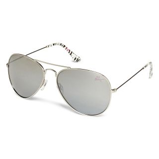 BETSEYVILLE Aviator Sunglasses, Silver, Womens