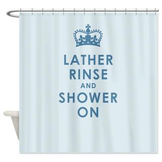  Lather Rinse Blue Shower Curtain  Use code FREECART at Checkout