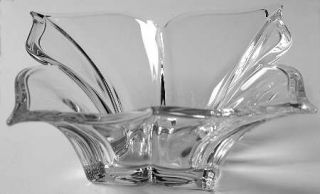 Mikasa Florale Open Candy Dish   Clear,Petal Foot
