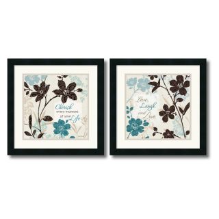 J and S Framing LLC Botanical Touch Quote Framed Wall Art   Set of 2   18W x