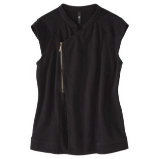 labworks Womens Asymmetrical Zip Vest   Black XL