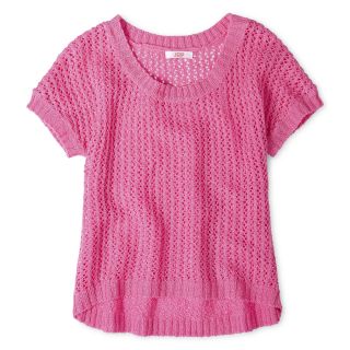 JOE FRESH Joe Fresh Crochet Knit Cardigan   Girls 4 14, Pink, Girls