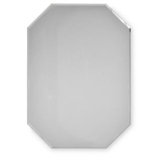 Frameless Rectangle Deco Mirror, Silver