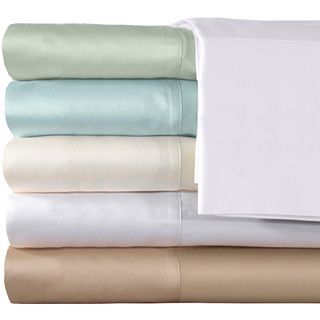 American Heritage 300tc Egyptian Cotton Sateen Solid Sheet Set, White