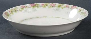Willaim Guerin Gue22 Coupe Soup Bowl, Fine China Dinnerware   Pink & Green Flowe