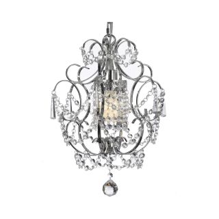 Gallery Versailles 1 Light Chrome and Crystal Chandelier