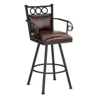 Barrington Home Vermont 34 in. Extra Tall Swivel Bar Stool With Arms   8802 