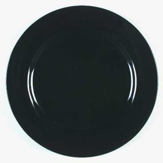 Swid Powell Basic Black Salad Plate, Fine China Dinnerware   Solid Black