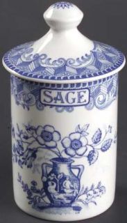 Spode Blue Room Collection Spice Jar Set Individual Jar Motif 21, Fine China Din
