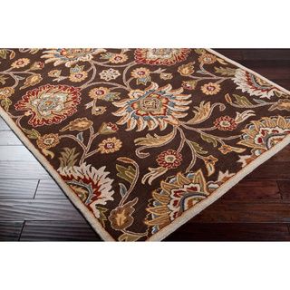 Hand tufted Wool Chocolate Waltzer Rug (5 X 8)