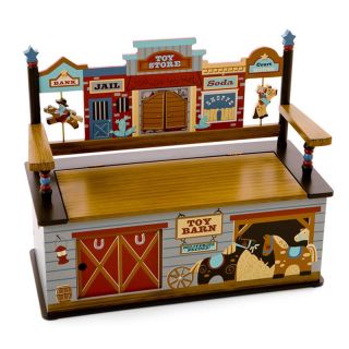 Levels of Discovery Wild West Bench Seat with Storage Multicolor   LOD72001
