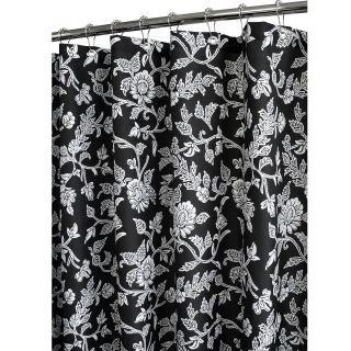 Park B Smith Park B. Smith Floral Swirl Fabric Shower Curtain, Taupe/whit