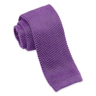 Wembley Morley Solid Knit Tie, Yellow, Mens