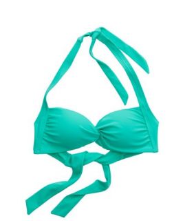 Mint Leaf Aerie Retro Halter Bikini Top, Womens XXL