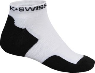 Mens K Swiss Team Low Cut (6 Pairs)   White/Black Athletic Socks