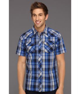 The North Face S/S Darden Poplin Shirt Mens Short Sleeve Button Up (Blue)