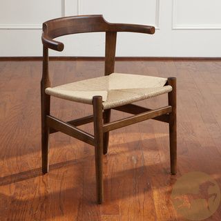 Christopher Knight Home Ranger Wood Chair (Walnut BrownNo Assembly RequiredSturdy constructionTightly woven seatUnique designNeutral colors to match any decorUseful in your living room or dining roomDimensions 27.8 inches high x 20 inches wide x 24 inche