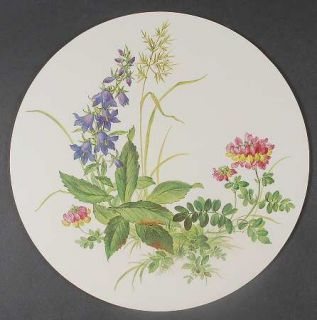 Pimpernel Intl Wayside Floral Round Placemat with Cork Back, Fine China Dinnerwa