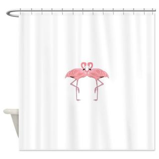  Romantic Pink Flamingos Shower Curtain  Use code FREECART at Checkout