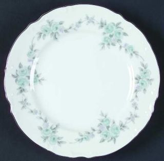 Mikasa Barbizon Bread & Butter Plate, Fine China Dinnerware   Blue Flowers