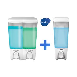 Clear Choice White Single & Double Liquid Soap Dispensers