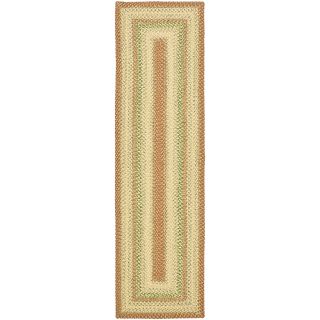 Hand woven Country Living Reversible Rust Braided Rug (23 X 10)