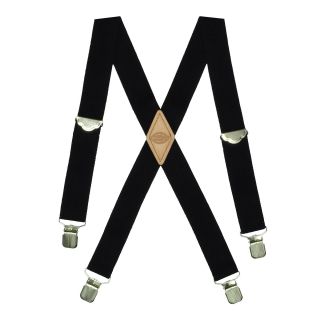 Dickies Work Suspenders, Black, Mens