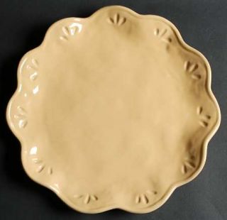 Rustica Gold 13 Chop Plate (Round Platter), Fine China Dinnerware   Solid Terra