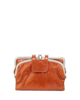 Lisa Sectioned Vintage Leather Wallet, Cinnamon
