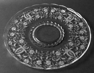 Viking Prelude (Long Stem,Rippled Bowl) Rolled Edge Torte Plate   Stem #4901, Lo