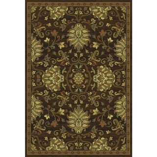 Brown/ Beige Traditional Area Rug (10 X 13)