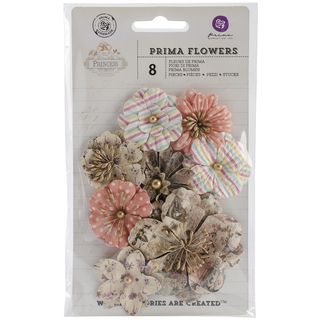 Princess Flowers paper Tiara 1.75 To 2.75 8/pkg