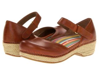 Dansko Jute Maryjane Womens Clog Shoes (Tan)