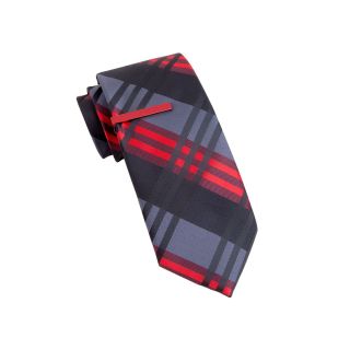 JF J.Ferrar JF J. Ferrar Sherels Plaid Tie, Red/Black, Mens