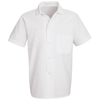 Chef Designs Button Front Cook Shirt Big and Tall, White