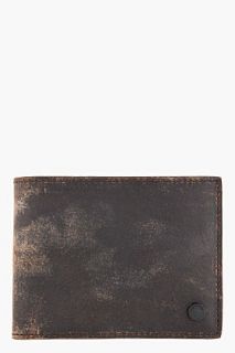 Rag And Bone Brown Leather Weathered Hampshire Bi Fold Wallet