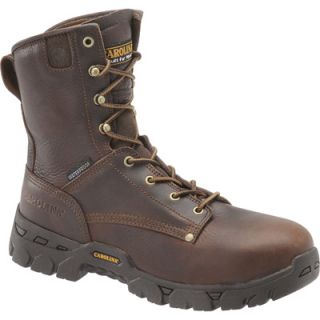 Carolina 8In. Waterproof Grizzly EH Boot   Dark Brown, Size 8 1/2, Model# CA8011