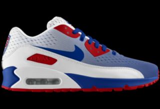 Nike Air Max 90 EM (USA) iD Custom Mens Shoes   Blue