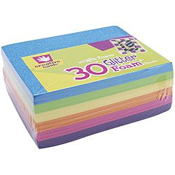 Creative Hands Bright Colors Glitter Foam Sheets (pack Of 30)