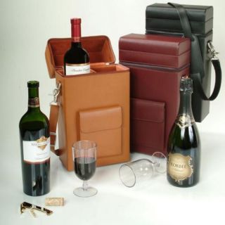 Connoisseur Wine Carrier with Optional Monogramming Burgundy   620 BURGUNDY 8 