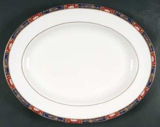 Royal Worcester Prince Regent 15 Oval Serving Platter, Fine China Dinnerware  