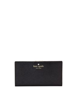 mikas pond stacy continental wallet, black   kate spade new york