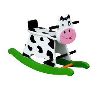 Rocking Cow (White/blackDimensions 26.0 inches long x 14.0 inches wide x 16.5 inches highWeight 5 poundsWeight capacity 88 poundsRecommended ages 3 and up )