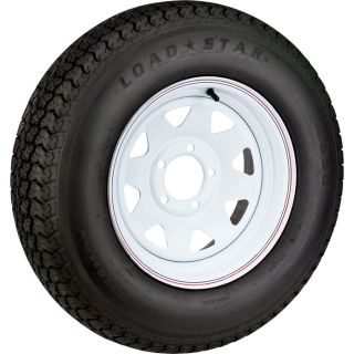 High Speed Radial Trailer Tire Assembly, Spoked, ST175/80R 13