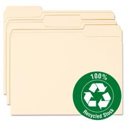 Smead Manilla One ply Top Tab Recycled File Folders (pack Of 100)