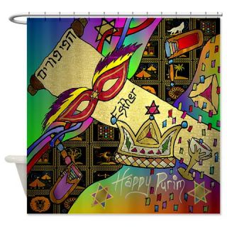  Happy Purim Shower Curtain  Use code FREECART at Checkout
