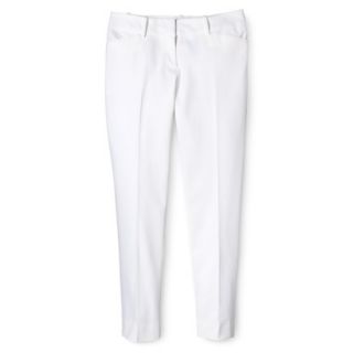 Mossimo Womens Modern Fit Ankle Pant   White 16