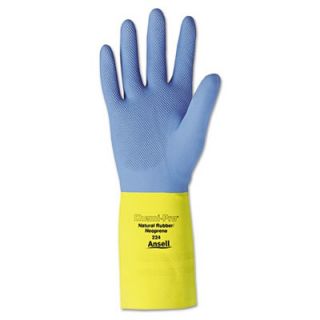 Ansellpro Chemi pro Neoprene Gloves, Blue/yellow, Size 10